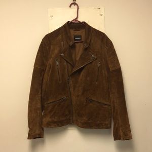 Express Genuine Leather Moto Jacket Size M